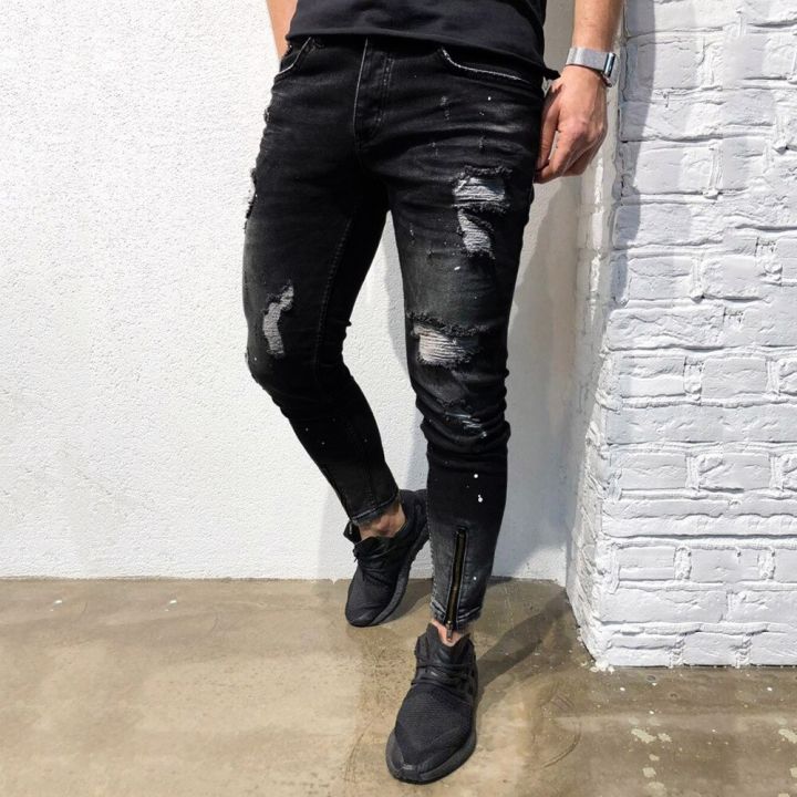 Womail%20Mens%20Skinny%20Stretch%20Denim%20Pants%20Distressed%20Ripped%20Freyed%20Slim%20Fit%20Jeans%20Trousers%20M300116%20-%20Image%204