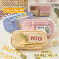 2023New Large Capacity Pencil Case Girl Heart Notebook Bag Multifunctional Stationery Box Good-looking Girl Pencil Bag. 