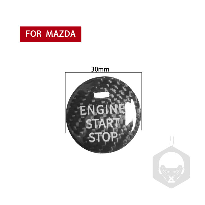 For%20Mazda%203%20Axela%20Cx-3%2014-17%2015-18%20Cx-4%2016-18%20Cx-5%2013-19%20Cx-8%202019%20Mx-5%20Atenza%2014-19%20Carbon%20Fiber%20Engine%20Start%20S%20Push%20Button%20-%20Image%207