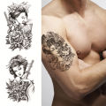 Small Full Arm Waterproof Sweat-proof Simulation Tattoo Stickers Fashion Beautiful Geometric Shape. 