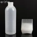 Myyeah 170ml Plastic Hair Dye Shampoo Bottle Applicator with Graduated Brush Dispensing Kit Salon Hair Coloring Dyeing Styling Tools-White. 