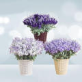 Artificial Lavender Bouquet   Flower Bouquet Home Wedding Garden Decor UV Resistant Bouquet In/outdoor Bouquet. 