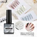 Monja 8ml Reflective Gem Cat Eye Magnetic Gel Cat Eye Laser Glitter Holographic Nail UV Gel Soak Off Varnish Nail Art Decorations. 