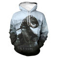 The Elder Scrolls Skyrim Printed Hoodies For Men/Women Vintage Sweatshirt Spring And Autumn Hooded Long Sleeve Jacket Pullover. 