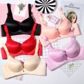 Extra Thick Bra Extra Thick6cmPush up One-Piece Seamless Small Size Thickened Underwear for Women. 