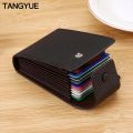 TANGYUE Men Credit Card Holder Leather Purse For Cards Case Wallet For Credit ID Bank Card Holder Women Cardholder And Coins. 