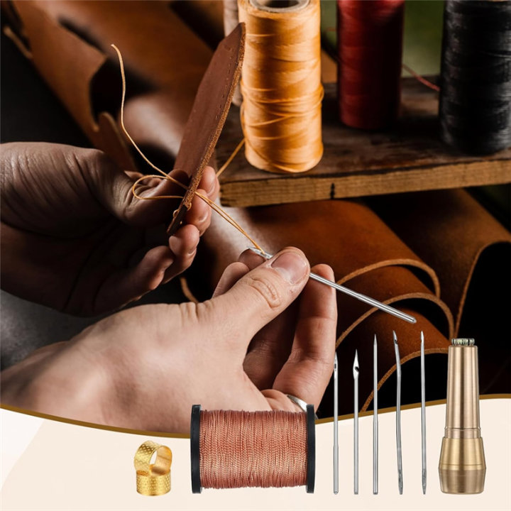 9pcs%20Leather%20Sewing%20Awl%20Kit%20with%20Copper%20Handle%20with%206%20Needles%20for%20Leather%20Craft%20Needle%20Kit%20Shoe%20Repair%20Tool%20-%20Image%203