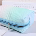 Gradient Color Makeup Bag For Women Zipper Velvet Cosmetic Bag Pouch Travel Large Female Make Up Pouch Necessaries. 