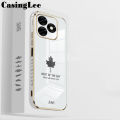 For Infinix Smart 8 Pro case Shining Maple Leaf Design soft plating Cover For Infinix Smart 8 Pro Back Cover Phone cases. 