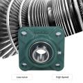 1 Inch 4 Bolts Pillow Block Square Flange Bearing UCF205-16 with Bearing Steel and Cast Iron Housing. 