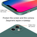 Lenuo Luxury Square Liquid Silicone Phone Case For Samsung Galaxy A04 Back Cover Thin Soft Candy Casing. 