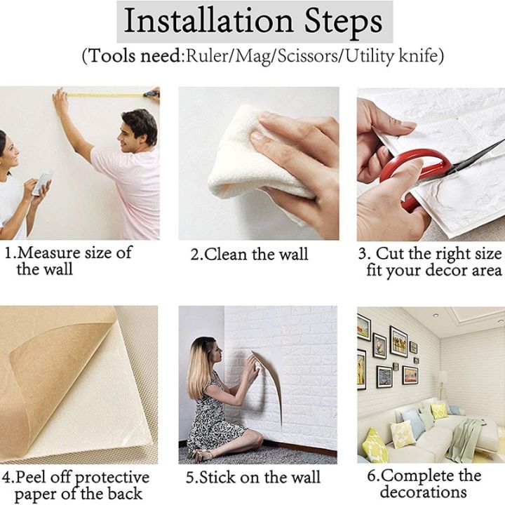 3D%20Foam%20Brick%20Wall%20Panels%20Stickers%20Self%20Adhesive%20Waterproof%20Living%20Room%20Wallpaper%20Wall%20Decal%20Home%20Decor%20Wallcovering%20TV%20Backdrop%20-%20Image%206