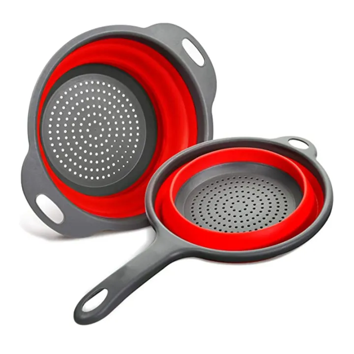 Silicone Kitchen Mesh Strainers with Extendable Handles | Daraz.lk