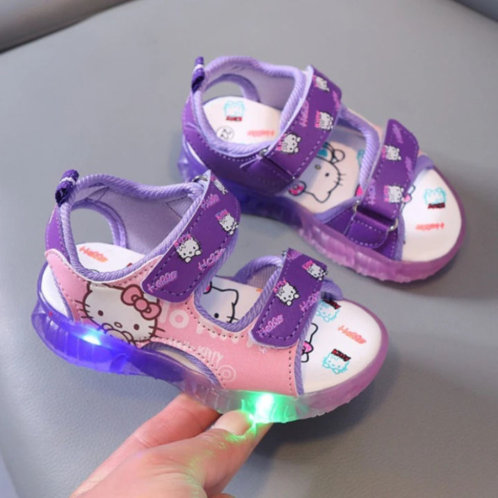 %E3%80%90hot%E3%80%91%202024%20Summer%20New%20Baby%20Girls%20Led%20Light%20Sandals%20Cute%20Hello%20Kitty%20Children's%20Casual%20Shoes%20Anti-Slip%20Kids%20Beach%20Shoes%20Outdoor%20Shoes%20-%20Image%206