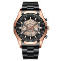 Hollow Non-Mechanical Waterproof Watch Foreign Explosions Mechanical Watch Blue Men'S Watch. 