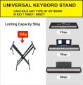 50kg Keyboard Stand Double Braced X Style Digital Piano Stand DJ Console Stand  heavy weight. 