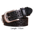 Ladies Belt Pin Buckle Women Hollow Faux Leather Belt. 