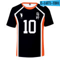 Haikyuu!! Nishinoya Yuu Cosplay T-shirt Anime Hinata Shoyo Kageyama Tobio Fly High Men T-shirt Summer Short-sleeve Cotton Tops. 