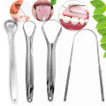 Stainless Steel Tongue Scarper cleaners for oral hygiene gratte langue tounge Scrapper Toothbrush Tongue Scraper Cleaning Brush. 