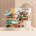 〓Official IP Authorization〓COD〓 Lele Brothers Mini Street View Compatible with Lego City Building Model Children's Toy Building Blocks Decoration Stall Wholesale 〓COD〓. 
