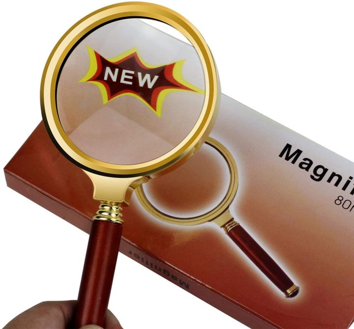 Magnifier%2080%20mm%2010x%20Magnifying%20Glass%2080mm%20Diameter%20Reading%20Magnifier,%20Metal%20Frame%20Magnifying%20Lens%20for%20Reading%20Newspaper,%20Insects,%20Map,%20Crossword%20Puzzle,...%20-%20Image%205