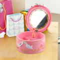 Great Rotating Music Box Plastic Music Box Jewelry Storage Innovative Girls Ballerina Jewelry Box. 