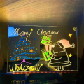 Erasable Note Board DIY Drawing Board Luminous Hand-Written Board Information Marking Board Ornaments Set. 