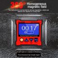 High-precision Dual-axis Inclinometer Digital Angle Meter Level Gauge Angle Protractor Diagnostic Tool with 5 Side Magnetic Base. 