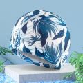 Not-Too-Tight Fabric Men's and Women's Swimming Cap Long Hair Printing Head Cover for Swimming Only Cap Not Waterproof and Sun Protection. 