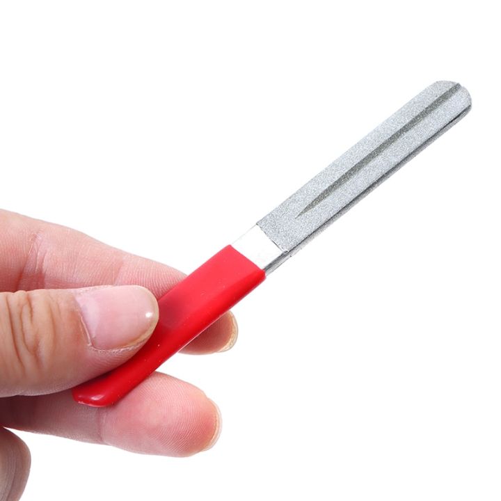 1Pcs Diamond Fishing Hone Sharpening Fishing Tackle Box Accessory Tool Easy To