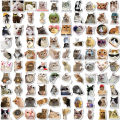 100PCS Cute Cat Meme Stickers - Viral Kitty Meme Doodle Decals For DIY Fun Layor. 