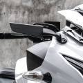 2PCS Modified Motorcycle Rearview Mirrors Wind Wing Adjustable Rotating Side Mirrors for Honda Yamaha Ninja 250 300 400. 