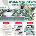 9/27/54pcs 3D Sticker Kitchen Tile Stickers Bathroom Self-adhesive Wall Decor Home DIY Wallpaper For Room. 