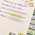 【MINISO】 100 Sheets/Pack Morandi Memo Pad Stickers Decal Sticky Notes Bookmark Scrapbooking DIY Kawaii Notepad Diary Stationery Supplies. 