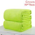 【BestGO】50x70cm Super Soft Warm Solid Warm Micro Plush Fleece Blanket Throw Bedding Travel Blanket Bedspread Plush Cover. 
