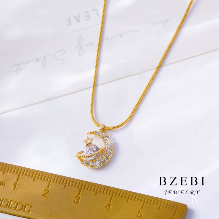 ShopSphere%20BZEBI%2018K%20Gold%20Hitagi%20Moon%20Pendant%20Necklace%20For%20Women%20Fashion%20Accessories%20Jewelry%20229N%20-%20Image%203