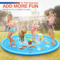 100cm Pet Play Water Spray Splash Mat Inflatable Sprinkler Cushion Pads Outdoor Garden Fountain Toy Tub Swiming Pool for Kid Dog. 