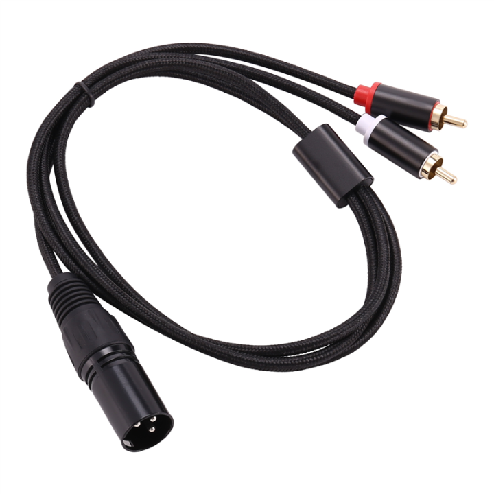 Fullhaodd XLR To Dual Audio Cable A1 XLR Male 3 Pin To Dual Male Plug ...