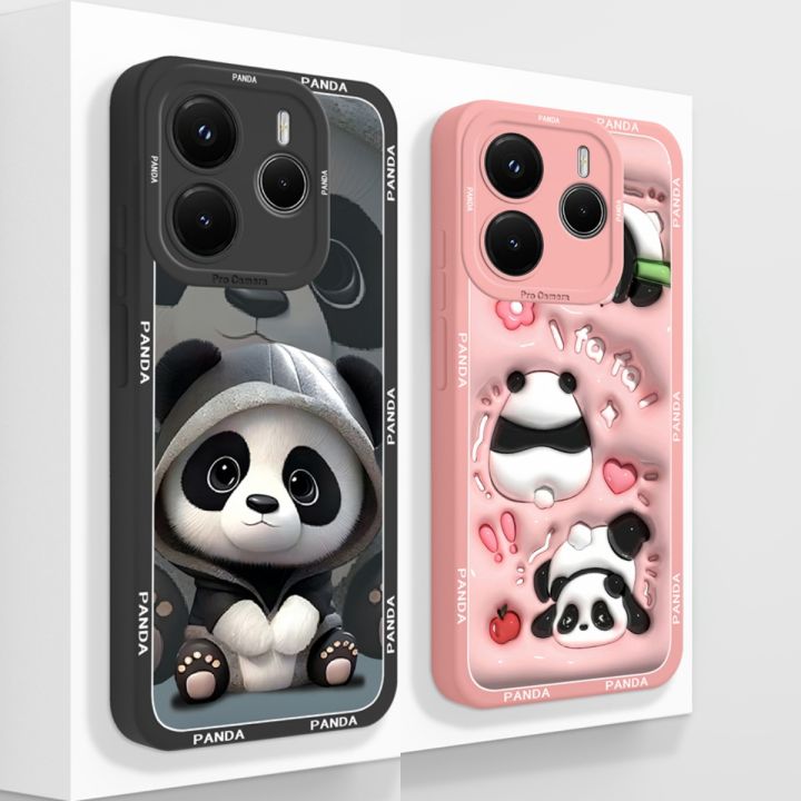 For Redmi Note 14 Pro Plus Case Cute Panda Soft Back Cover For Xiaomi Redmi Note14 Pro 4G 5G Phone Cases High Quality Funda Gift