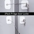 Refrigerator Lock,With Key for Adults, Lock for a Fridge,Cabinet Door. 