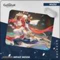 【FOOT SOFA】Hobby Genshin Impact Anime Mousepad Non-slip Cartoon Wanderer Keqing Nahida Waterproof Mouse Pad Anti-slip Office Home. 
