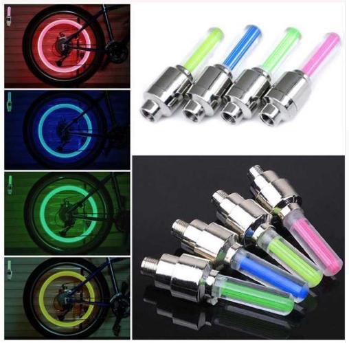 Tire Bulb Cycling LED Flash Lamp Firefly Valve Cap Light Bycicle