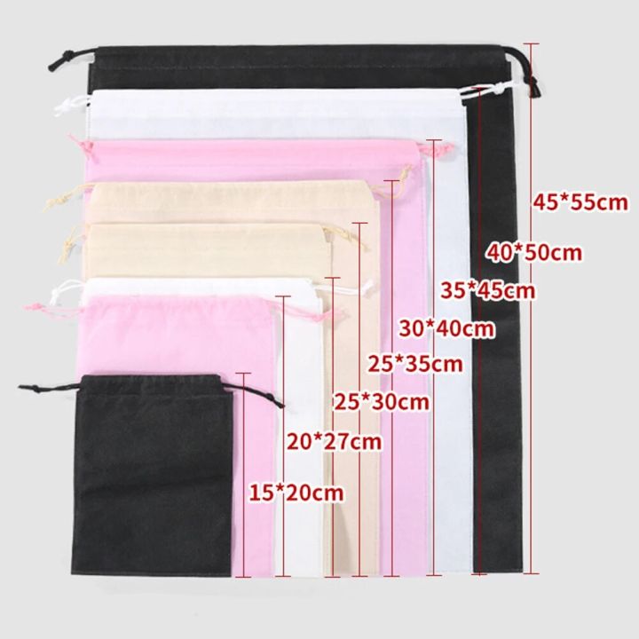 20 pieces Non woven fabric drawstring Large Non-woven Dust cover Drawstring Packaging Bags,Shoe or Clothing accept print logo