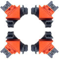 Angle Clamps 4pcs Adjustable 90 Degree Clamps Multifunctional Spring Loaded Swing Corner Clip Fixer for Welding Wood-Working Drilling Making Cabinets. 