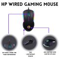 HP M160 Wired Gaming Mouse with High Performance Optical 7 Colors Rainbow LED. 