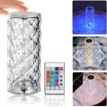 Crystal Table Lamp 16 Colors Touch Remote Diamond Lamps Room Decor Atmosphere Bedsid Night Light Desktop Project Lights. 