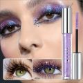 Glitter Shiny Mascara, Waterproof And Smudge Proof, Curling And Eyelashes Lengthening Makeup Tool for Music Festival. 