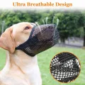 Soft Dog Mesh Covered Muzzles Prevent Biting Chewing and Licking Adjustable Straps No Biting Barking Chewing Licking. 