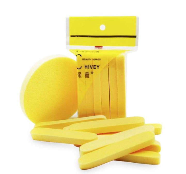 %E2%80%8BHIVEY%20Makeup%20Sponge%2012%20Pcs%20Set%20Striped%20Round%20Cosmetic%20Puff%20Magic%20Facial%20Cleaning%20Wash%20Pad%20Seaweed%20Water%20Absorption%20-%20Image%206