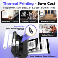 Portable Thermal Transfer Printer Wireless,Multi-Size,Eco-Friendly for Windows System,Mac Os System,Phone,Tablet,Android. 